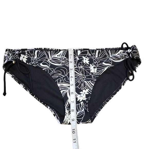 Collections by Catalina Black & White Bikini Bottom Sz L (12/14) - Picture 8 of 12